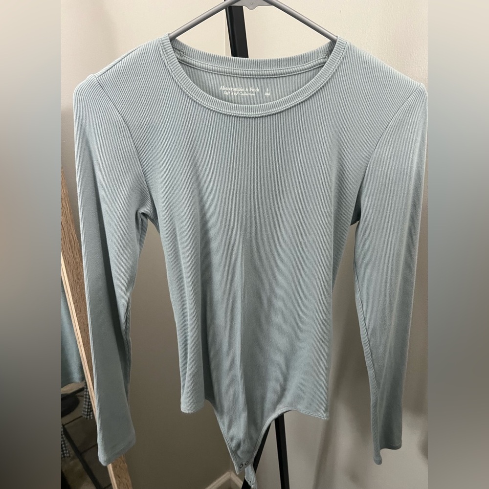 Abercrombie Women's Long Sleeve Ribbed Bodysuit
